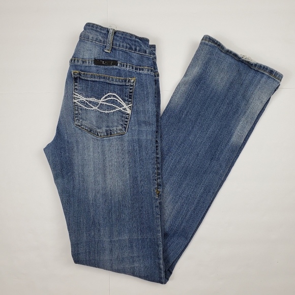 Cowgirl Tuff Denim - Cowgirl Tuff Jeans 31x37 Don't Fence Me In Bootcut Barbwire Medium Wash